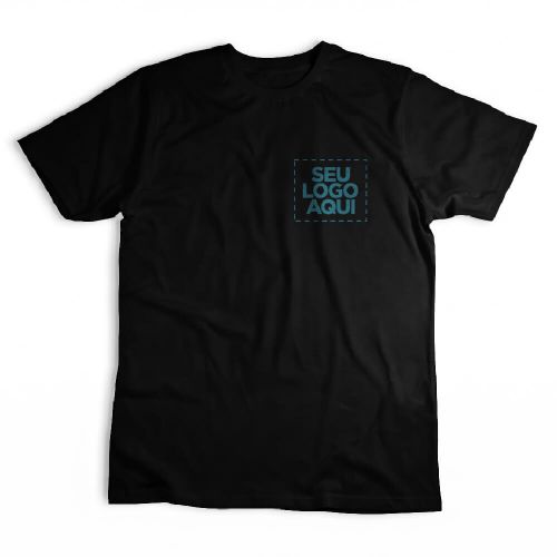 Camiseta Personalizada Algod�o Pima Peito e Costas - Envie a sua arte