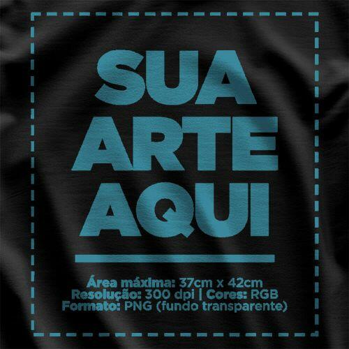 Camiseta Personalizada Modal Frente e Nuca - Envie a sua arte