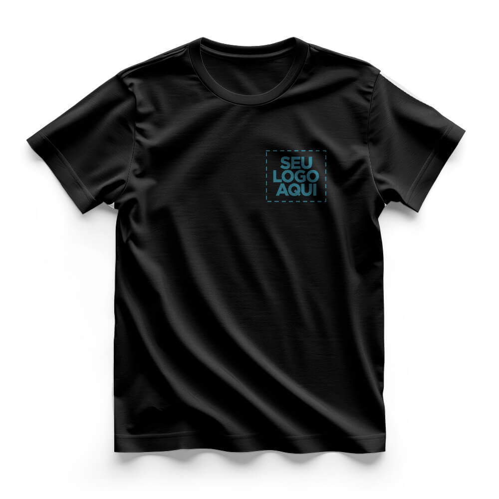 Camiseta Personalizada Modal Peito e Costas - Envie a sua arte
