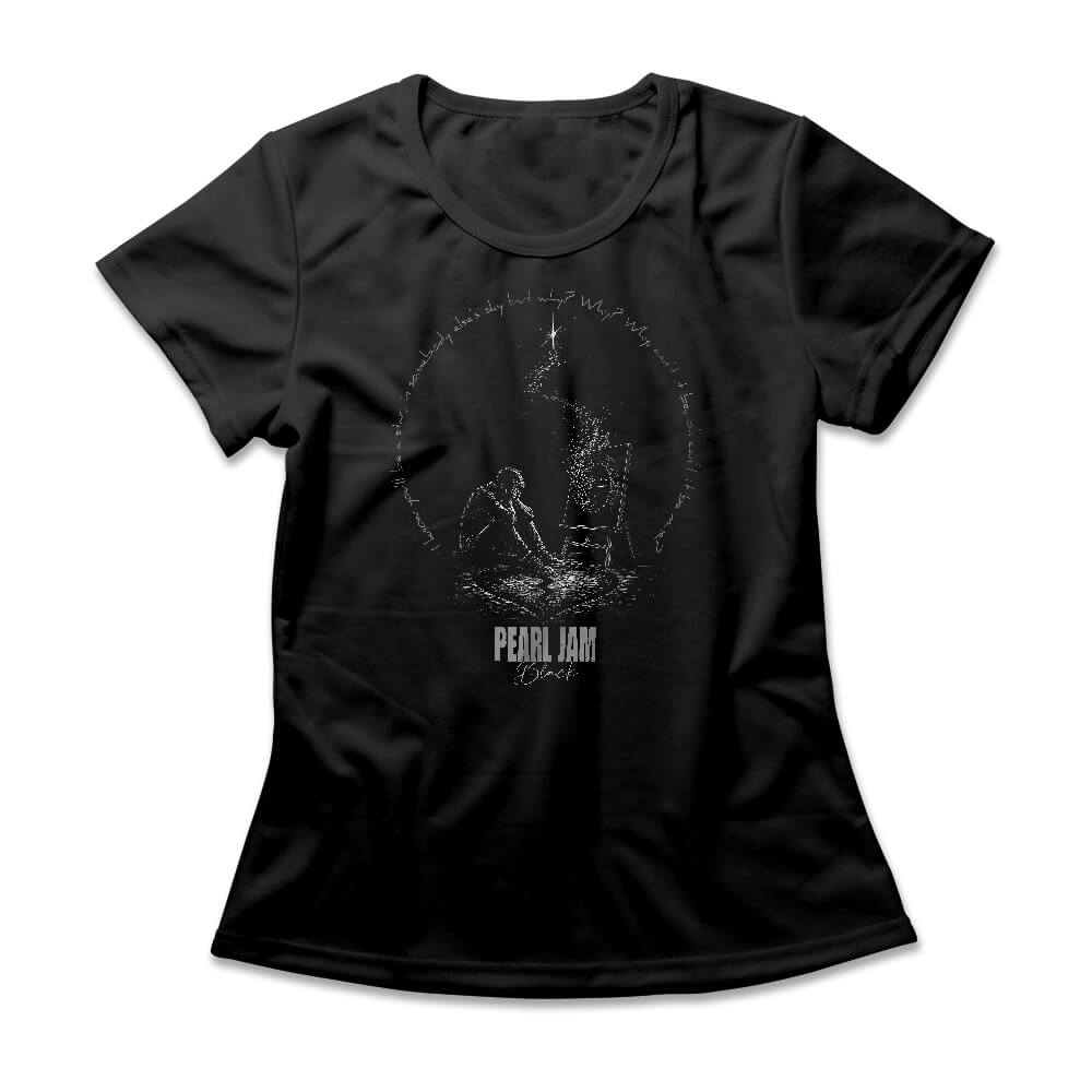 Camiseta Feminina Pearl Jam Black