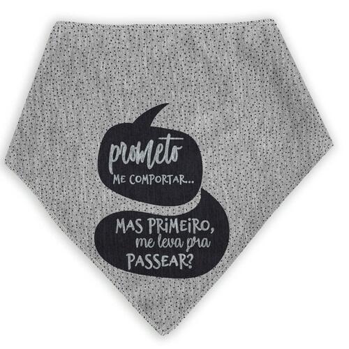 Bandana Para Pets Prometo Me Comportar Mas Me Leva Pra Passear?