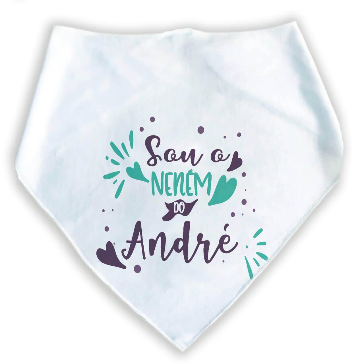 Bandana Para Pets Personalizada Eu Sou o Neném
