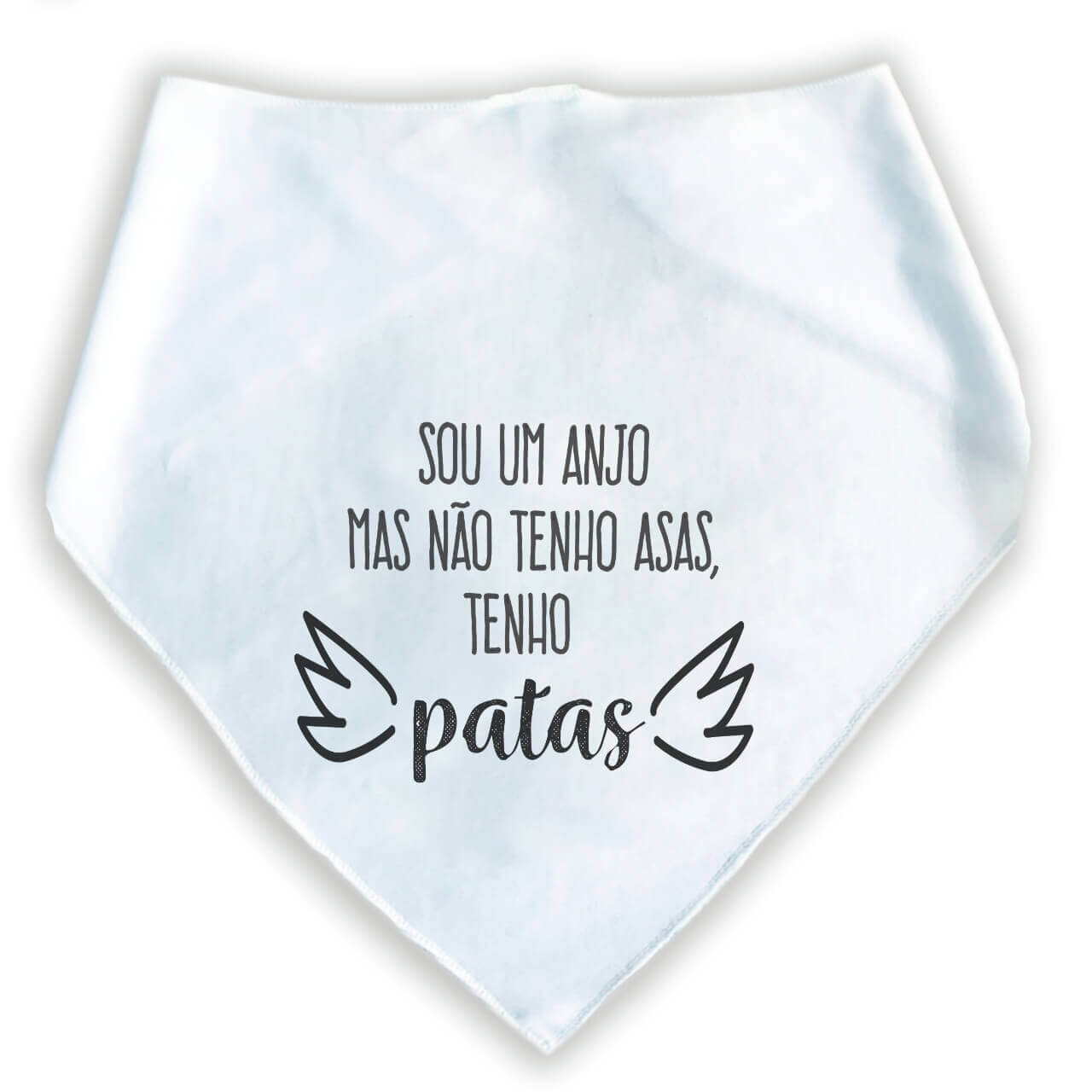 Bandana Para Pets Sou Um Anjo Mas Não Tenho Asas Tenho patas