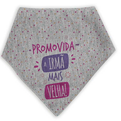 Bandana Para Cães e Gatos Promovida a Irmã Mais Velha