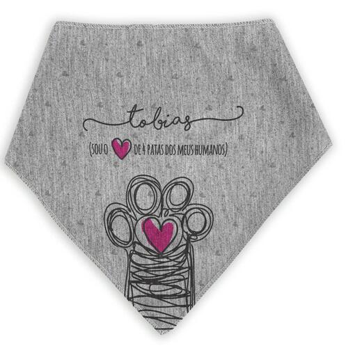 Bandana Personalizada Com o Nome do Pet - Coleção Patinha
