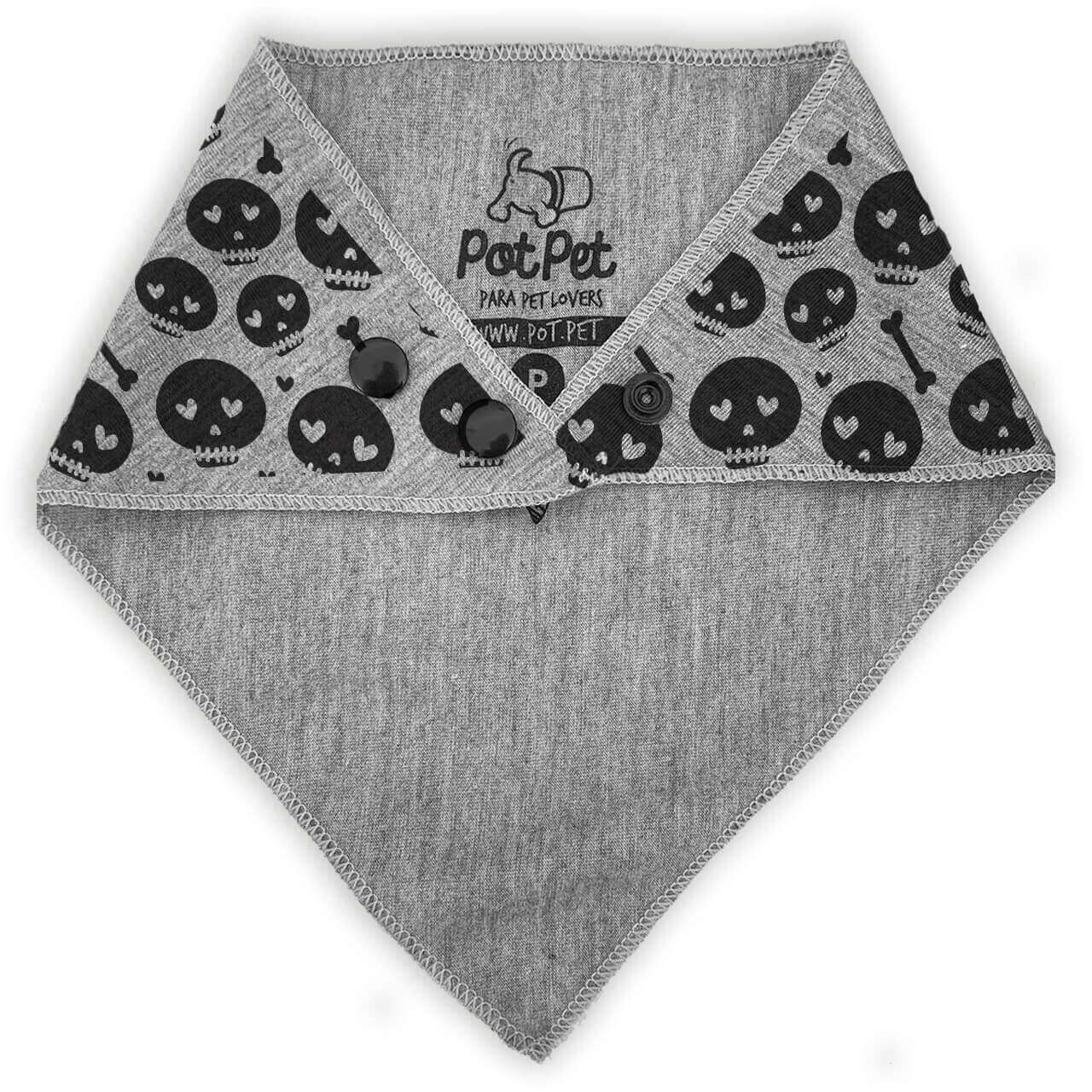 Bandana Personalizada Com o Nome do Pet - Caveiras