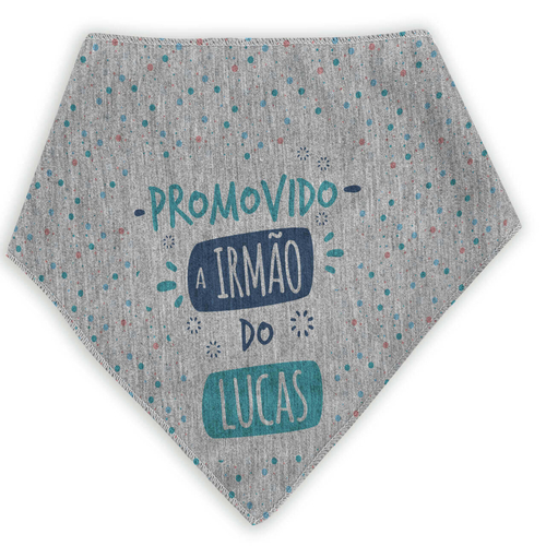 Bandana Personalizada Para Cães e Gatos Promovido a Irmão Mais Velho