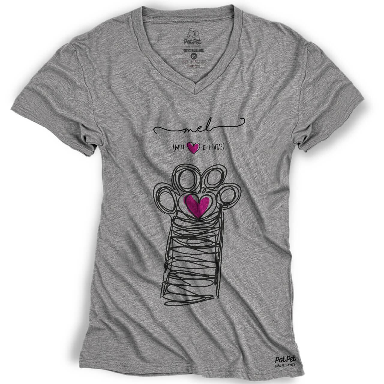 Camiseta Personalizada Com o Nome dos Pets - Coleção Patinha