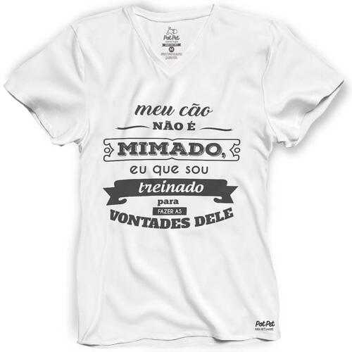 Camiseta Meu C�o N�o � Mimado Eu Sou Treinado(a)