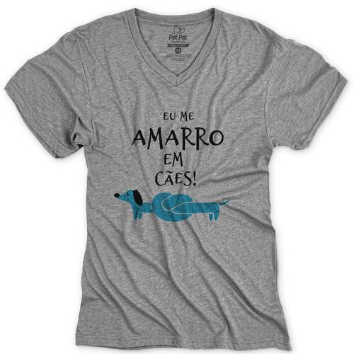 Camiseta Eu Me Amarro em C�es