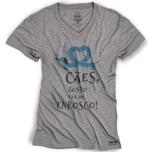 Camiseta C�es Gosto Que Me Enrosco