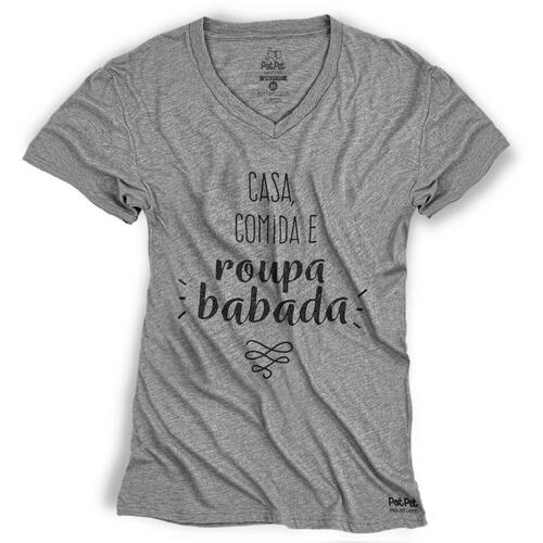 Camiseta Casa Comida e Roupa Babada