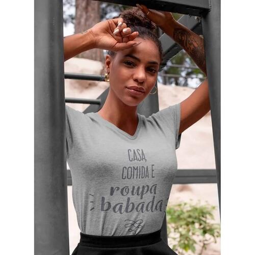 Camiseta Casa Comida e Roupa Babada