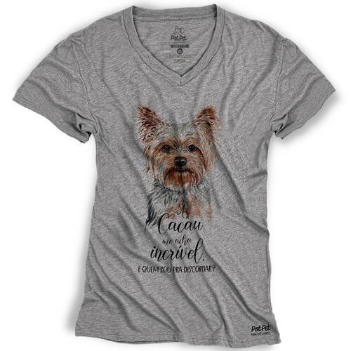 Camiseta Personalizada Meu Yorkshire me Acha Incr�vel
