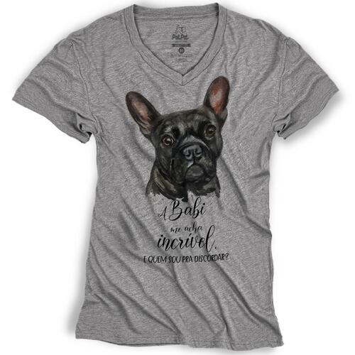 Camiseta Personalizada Meu Bulldog Franc�s me Acha Incr�vel