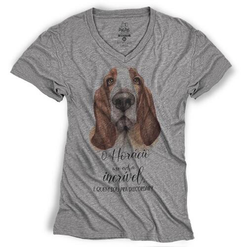Camiseta Personalizada Meu Basset me Acha Incr�vel