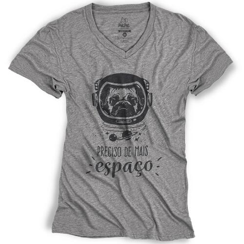 Camiseta Pug Astronauta - Preciso de Mais Espa�o