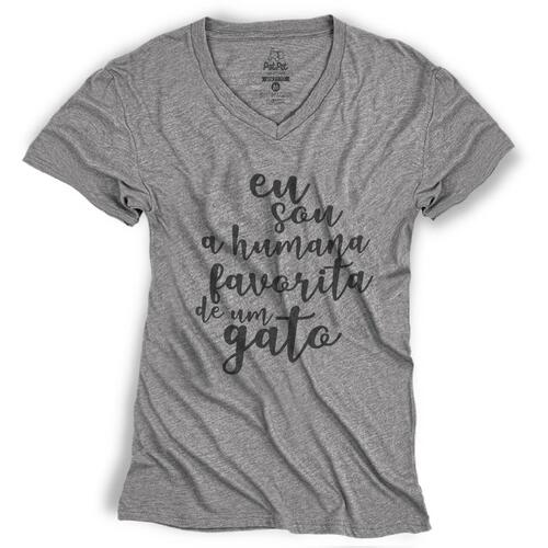 Camiseta Eu Sou o Humano(a) Favorito de um Gato
