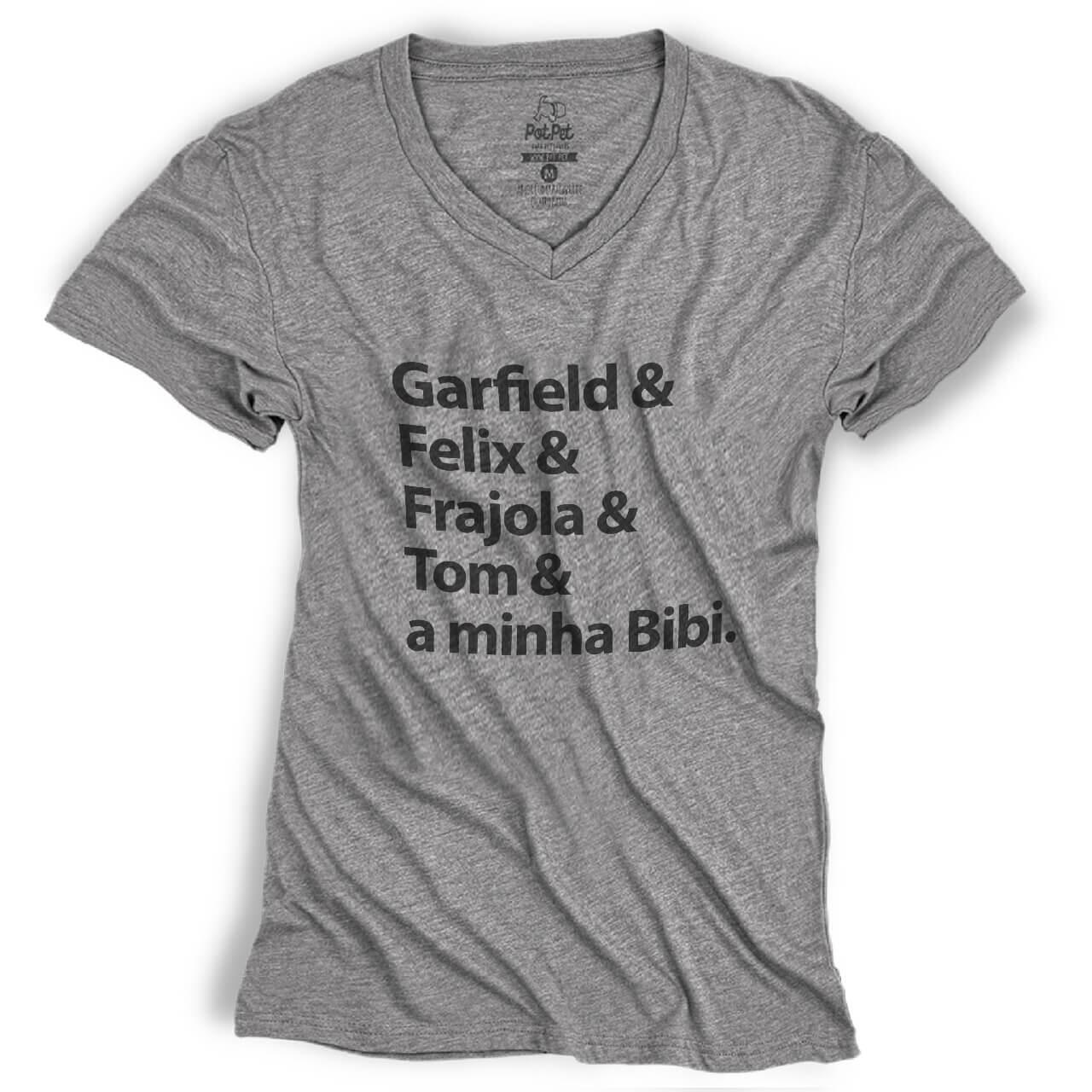 Camiseta Personalizada Gatos Famosos e o Nome do Seu Pet