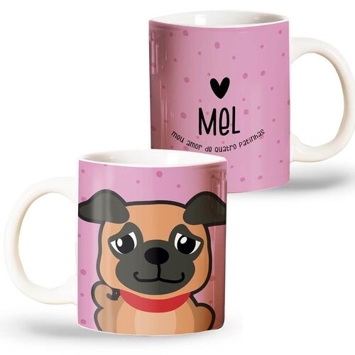 Caneca Personalizada Pug
