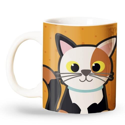Caneca Personalizada Gato Tricolor