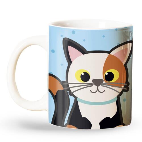Caneca Personalizada Gato Tricolor