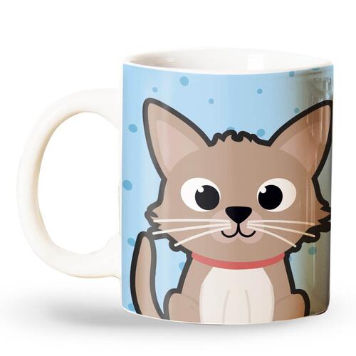 Caneca Personalizada Gato Creme