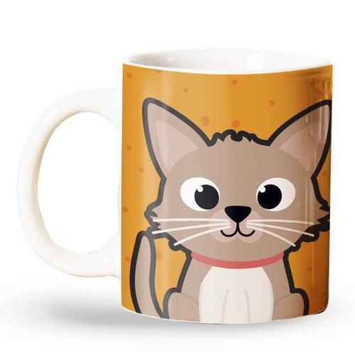Caneca Personalizada Gato Creme