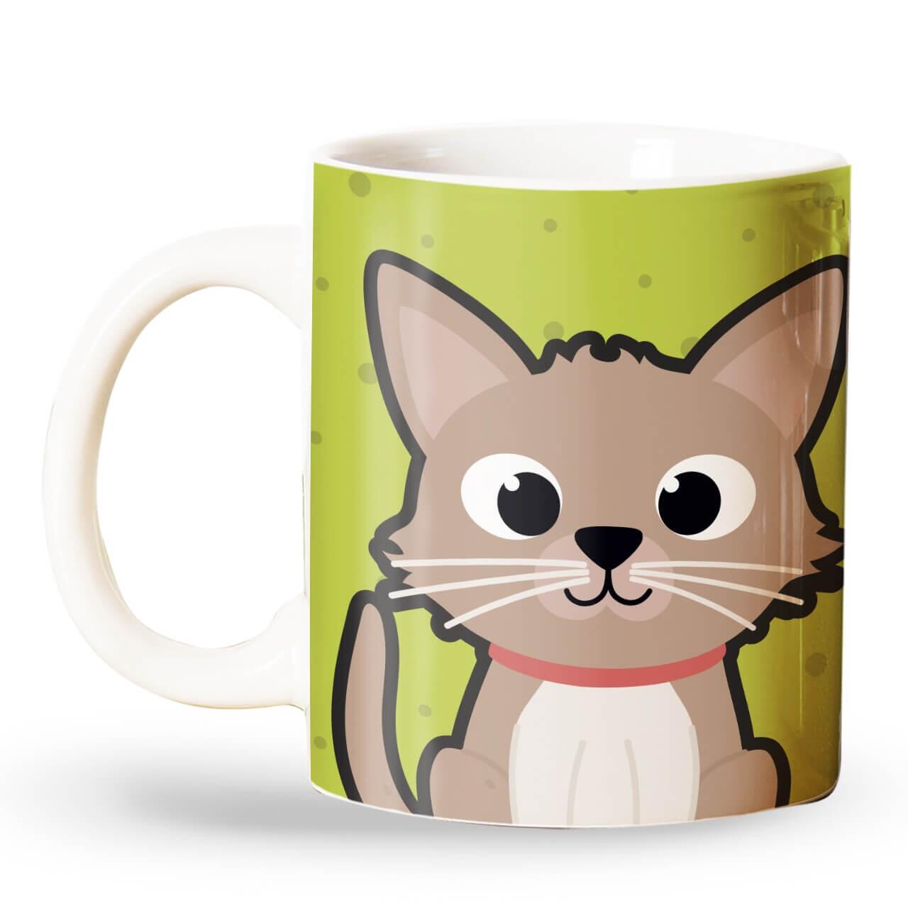 Caneca Personalizada Gato Creme