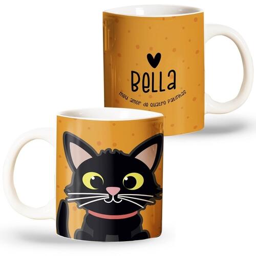 Caneca Personalizada Gato Preto