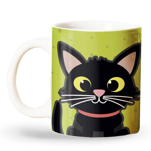 Caneca Personalizada Gato Preto