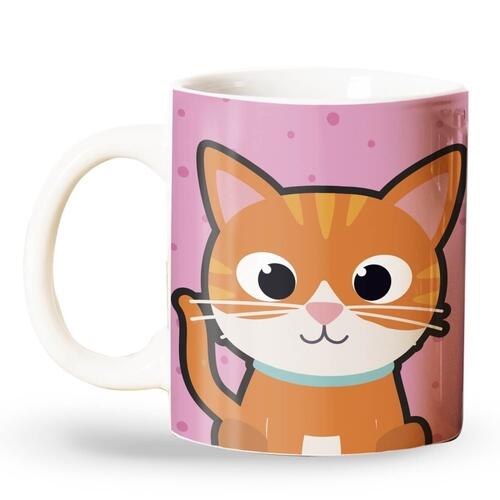 Caneca Personalizada Gato Laranja