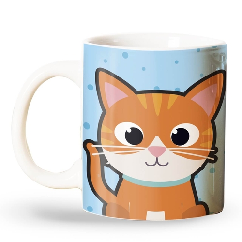 Caneca Personalizada Gato Laranja