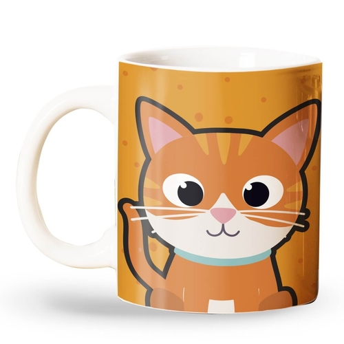 Caneca Personalizada Gato Laranja