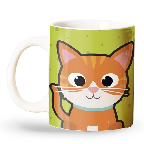 Caneca Personalizada Gato Laranja