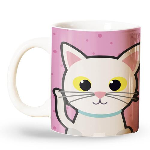 Caneca Personalizada Gato Branco