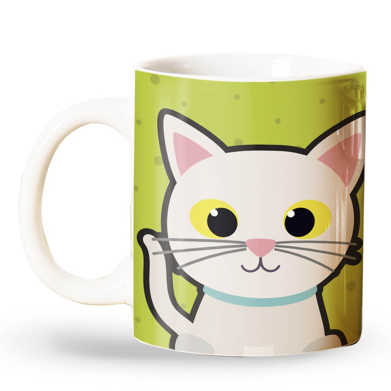 Caneca Personalizada Gato Branco