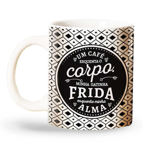 Caneca Personalizada Meu Gato Esquenta Minha Alma