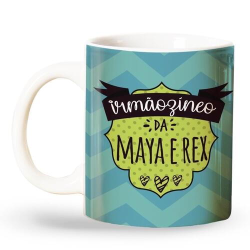 Caneca Personalizada Irm�oz�neo de Pet - Irm�o de C�o ou Gato