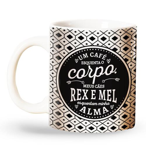Caneca Personalizada Meu C�o Esquenta Minha Alma