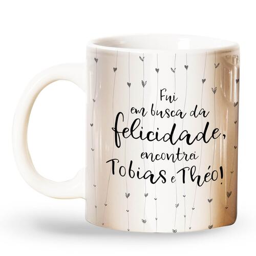 Caneca Personalizada Fui em Busca da Felicidade