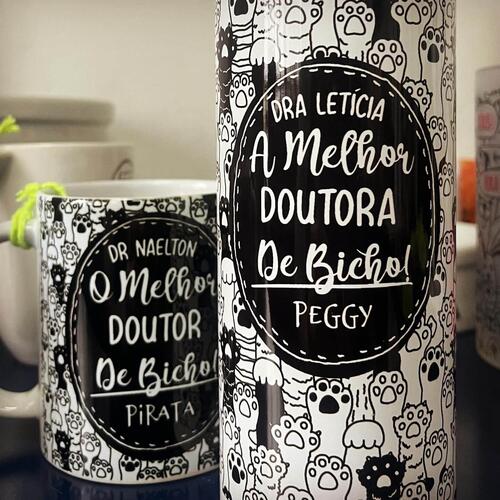 Caneca  Personalizada Para Veterin�rio - O (A) Melhor Doutor(a) de Bicho