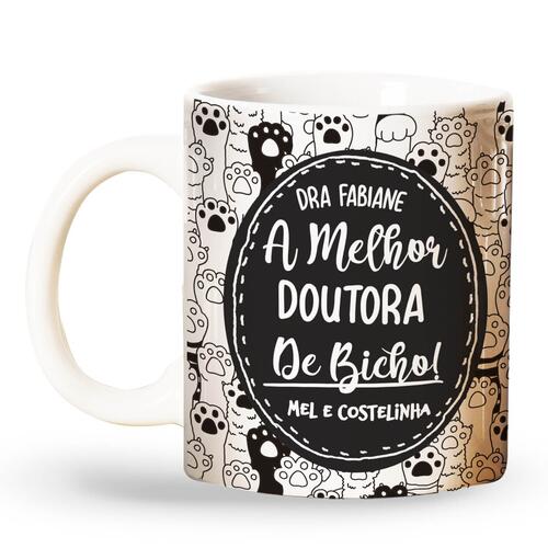 Caneca  Personalizada Para Veterin�rio - O (A) Melhor Doutor(a) de Bicho