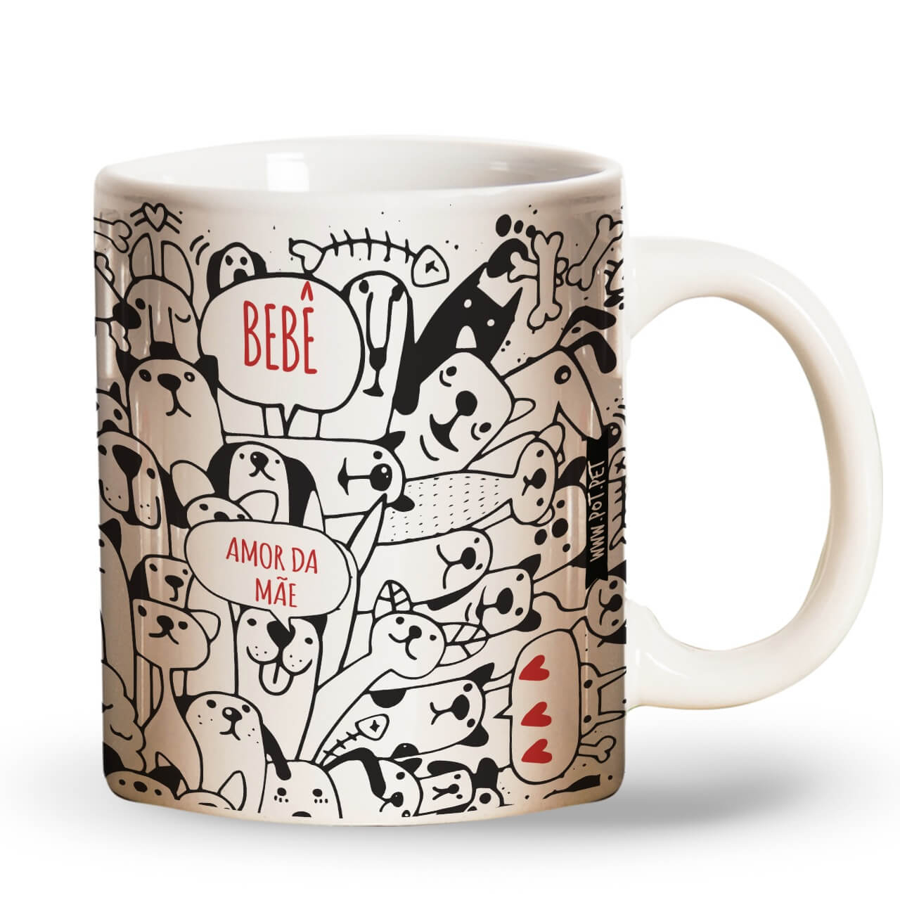 Caneca Personalizada Bicharada - Com os Nomes dos Seus Pets