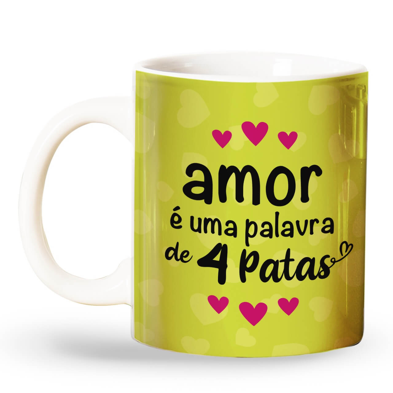Caneca Amor é Uma Palavra de 4 Patas