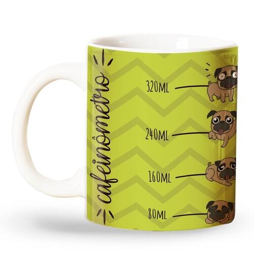 Caneca Cafein�metro C�o - Qual Seu N�vel de Caf�?