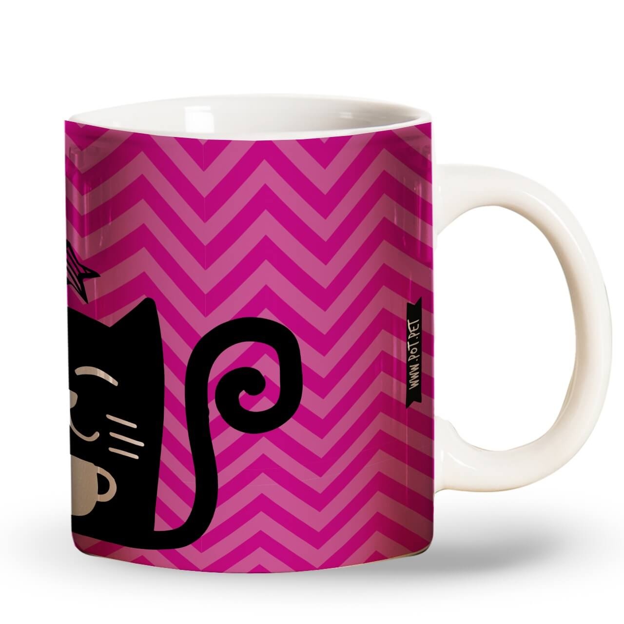 Caneca Gato Preto - Preto Gostoso e Quentinho Será Café ou Gatinho