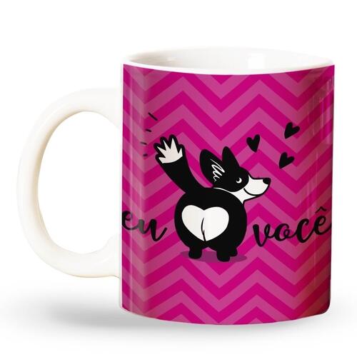 Caneca Eu Amo Voc� - Para Apaixonados por C�es - Border Collie