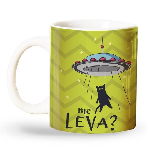 Caneca Me Leva - Gato Abduzido