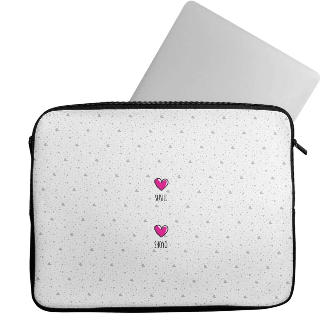 Capa para Notebook Personalizada Com os Nomes dos Pets - Coleção Patinha
